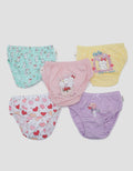 Kidz Too Brief Pack Of 5 Underwear Girls Bunny Love