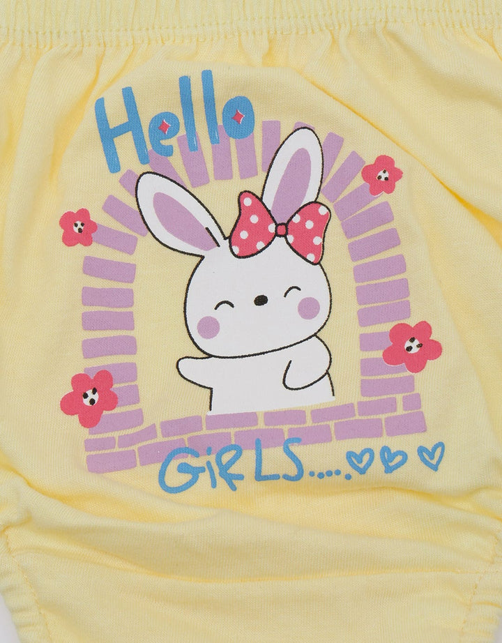 Kidz Too Brief Pack Of 5 Underwear Girls Bunny Love