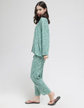 Nevada Long Sleeve Pyjama Pants Dots Combine