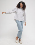 Triset Double Pocket Blouse Wanita