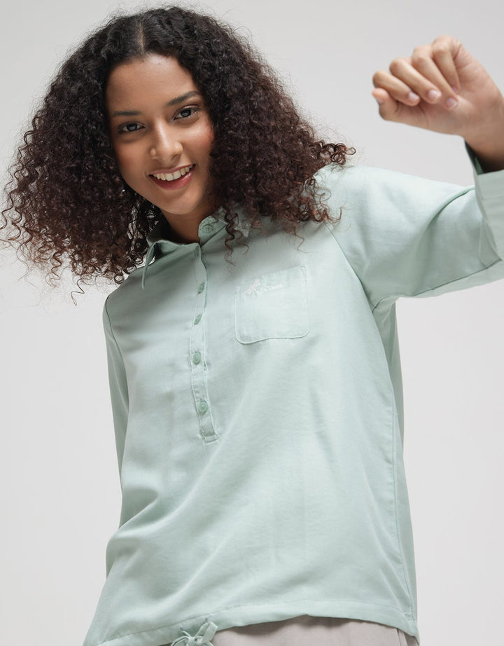 Triset Drwastring Classic Casual Blouse Women
