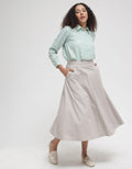 Triset Drwastring Classic Casual Blouse Wanita
