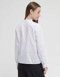 Triset Lace Detail Collar Blouse Wanita