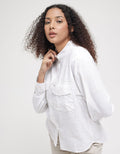 Triset Double Pocket Blouse Wanita