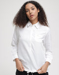 Triset Drwastring Classic Casual Blouse Wanita