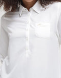 Triset Drwastring Classic Casual Blouse Wanita