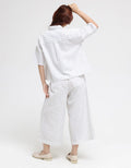Triset Blouse Short Sleveve Print Stripe