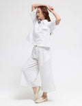 Triset Blouse Short Sleveve Print Stripe
