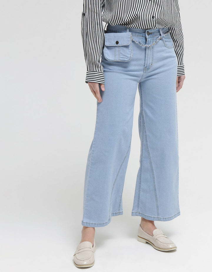 Triset Casual Celana Panjang Denim Detail Pocket