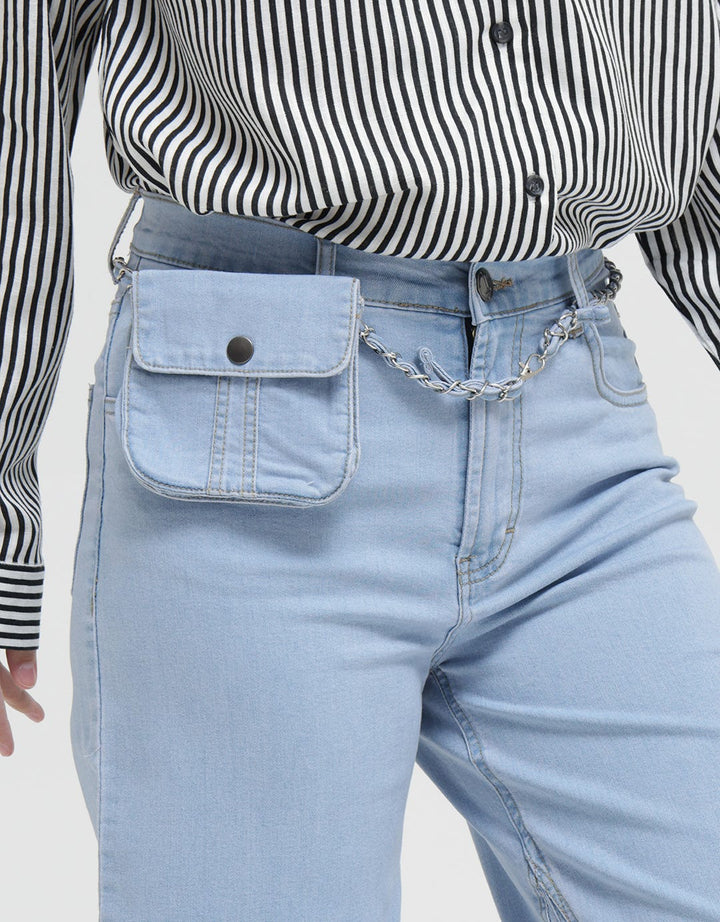 Triset Casual Celana Panjang Denim Detail Pocket