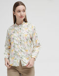 Triset Ladies Printed Flower Blouse for Women
