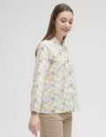 Triset Ladies Printed Flower Blouse for Women
