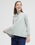 Triset Laces Collar Blouse Wanita