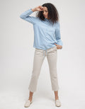 Triset Drwastring Classic Casual Blouse Wanita