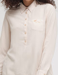 Triset Drwastring Classic Casual Blouse Wanita