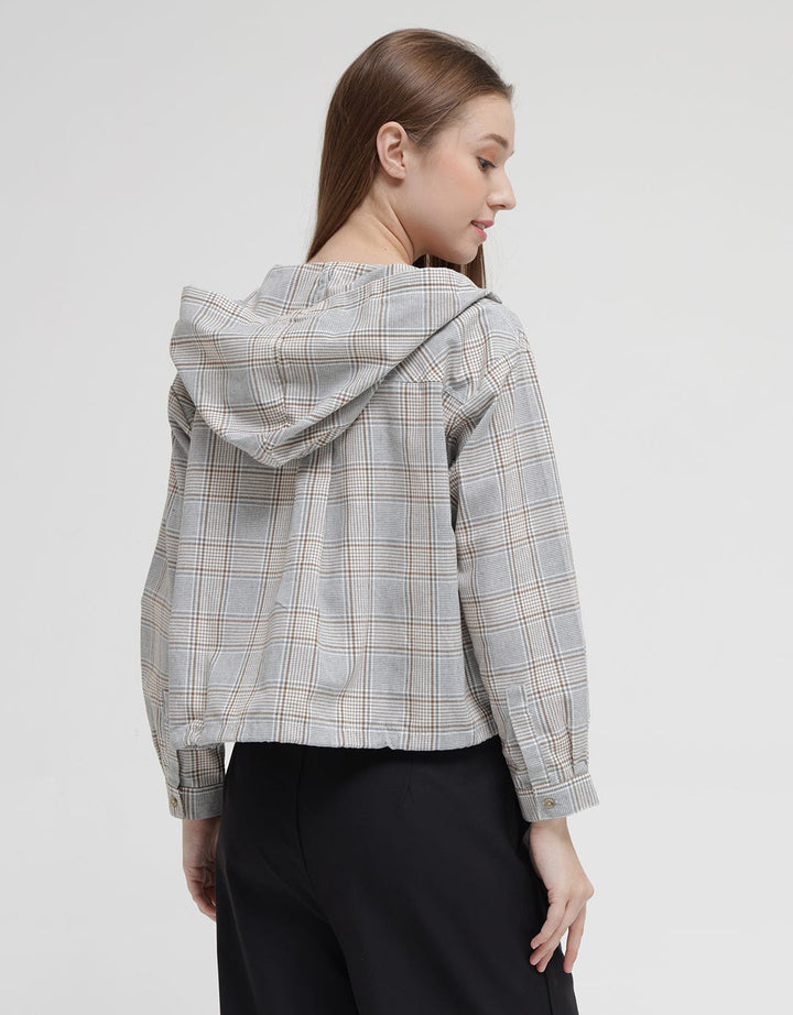 Triset Printed Hoodie Blouse Women