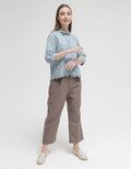 Triset Embro Detail Blouse Wanita
