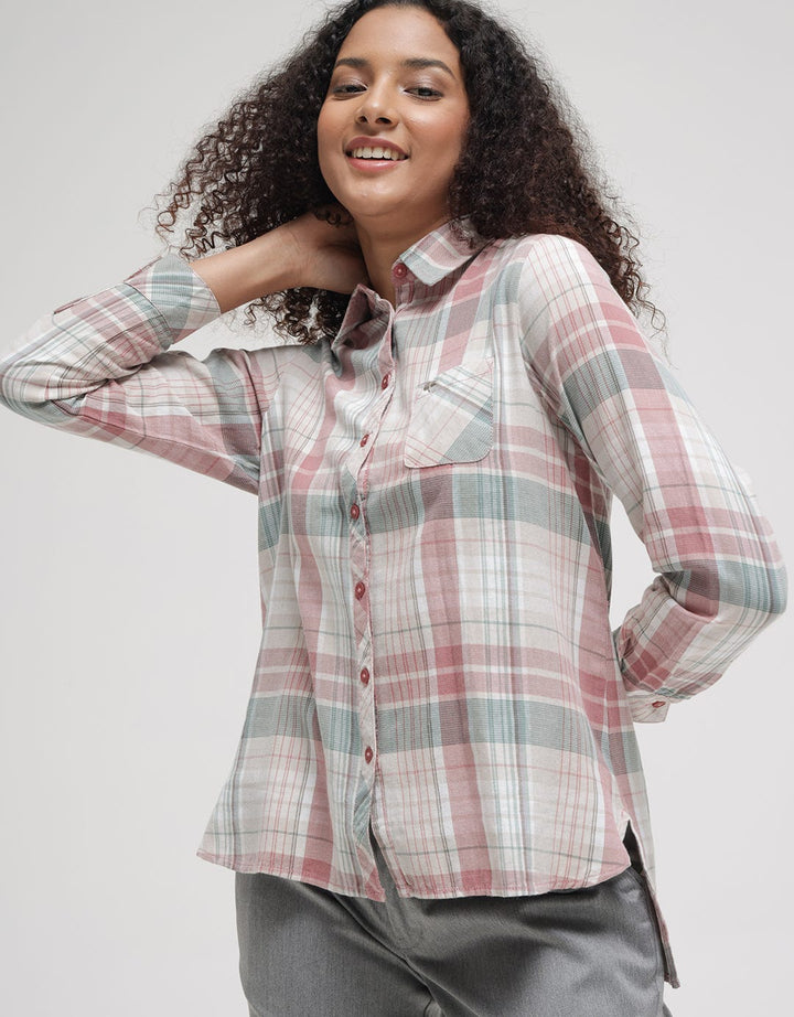 Triset Casual Plaid Blouse