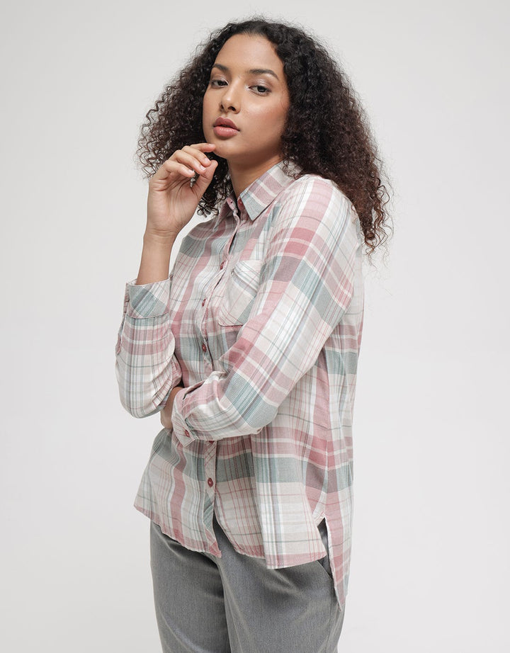 Triset Casual Plaid Blouse