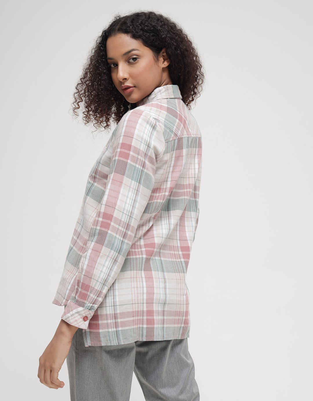 Triset Casual Plaid Blouse