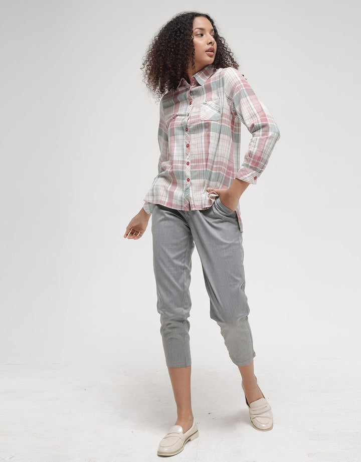 Triset Casual Plaid Blouse