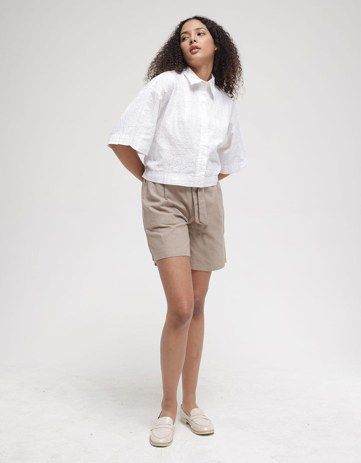 Triset Crop Square Blouse Women