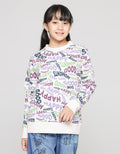 Nevada Wording Pattern Girls Sweater