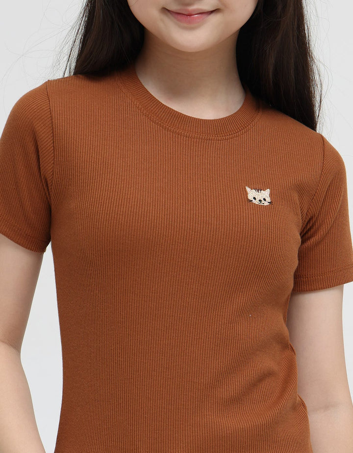 Nevada Cat Embro Kaos Anak Perempuan