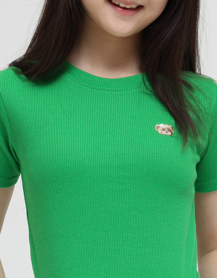 Nevada Bear Rib Embroidered Girls T-Shirt