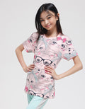Nevada Cats Ribbon Kaos Anak Perempuan