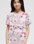 Nevada Cats Ribbon Kaos Anak Perempuan