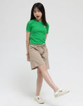 Nevada Short Pants Bermuda Woven With Waist Strap