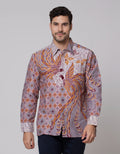 Arjuna Weda Men's Twin Peacock Batik Shirt
