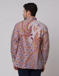 Arjuna Weda Men's Twin Peacock Batik Shirt