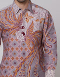 Arjuna Weda Men's Twin Peacock Batik Shirt