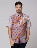 Arjuna Weda Men's Twin Peacock Batik Shirt