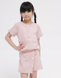 Little M Top - Bottom Set Woven Kotak
