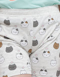 Little M Short Pants Full Print Mix Cat