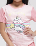 Little M Short Sleeve T-Shirt Kombinasi I Love Cats