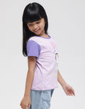 Little M Kucing Space Kaos Anak Perempuan