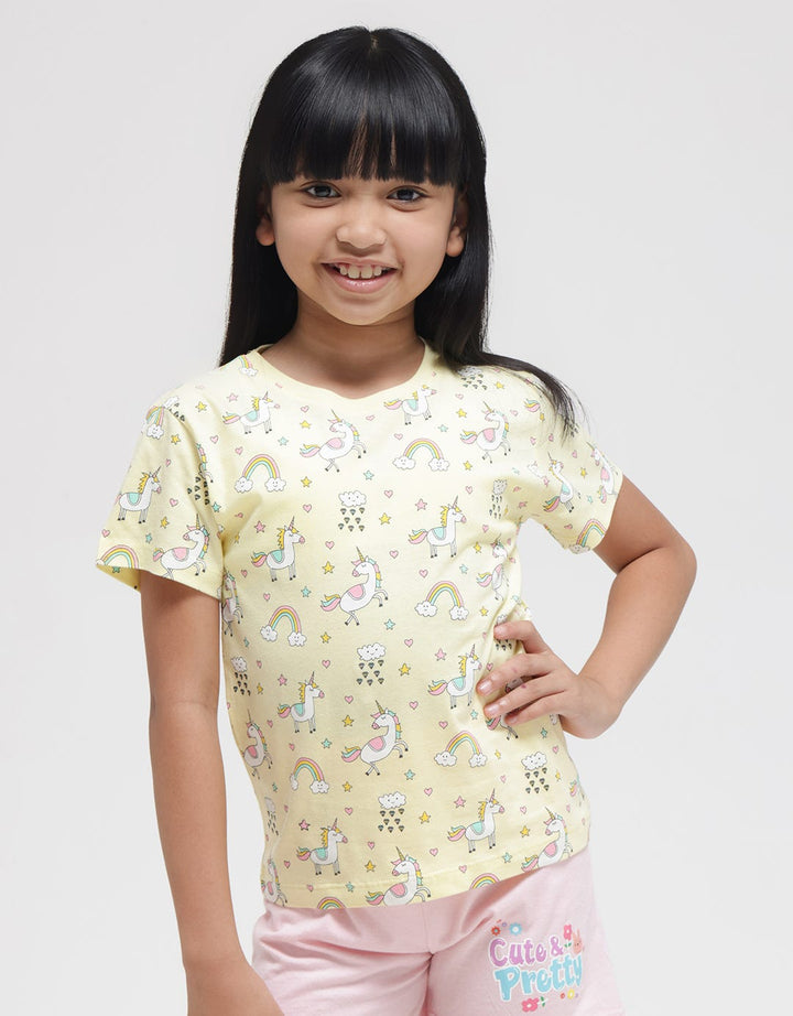 Little M Space 1 Print Kaos Anak Perempuan