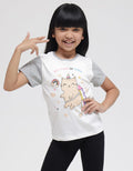 Little M Caticorn Print Kaos Anak Perempuan