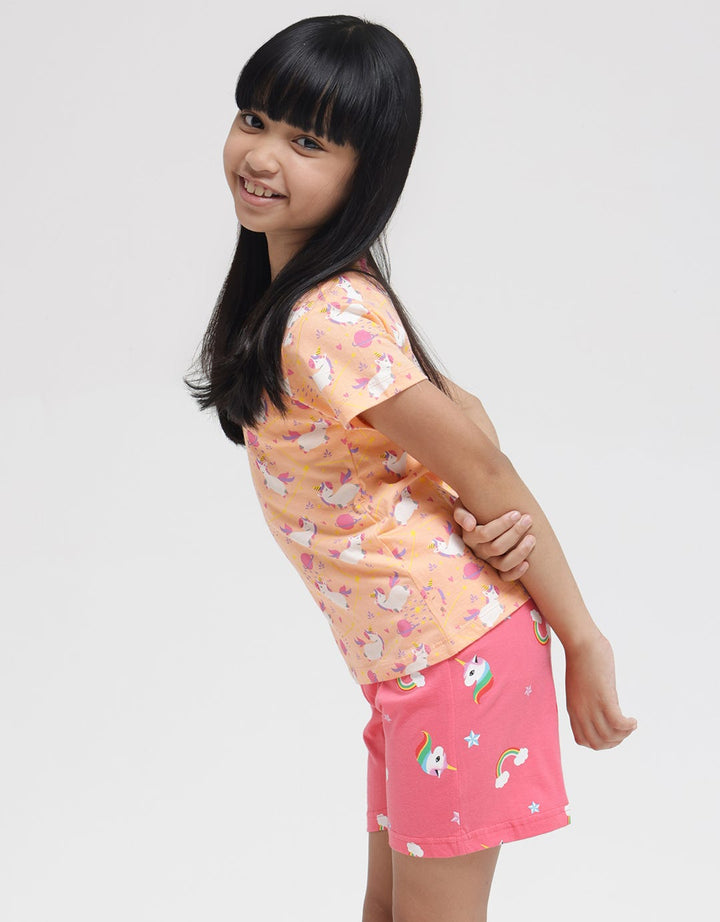Little M Space 2 Print Kaos Anak Perempuan
