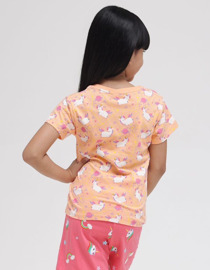 Little M Space 2 Print Kaos Anak Perempuan
