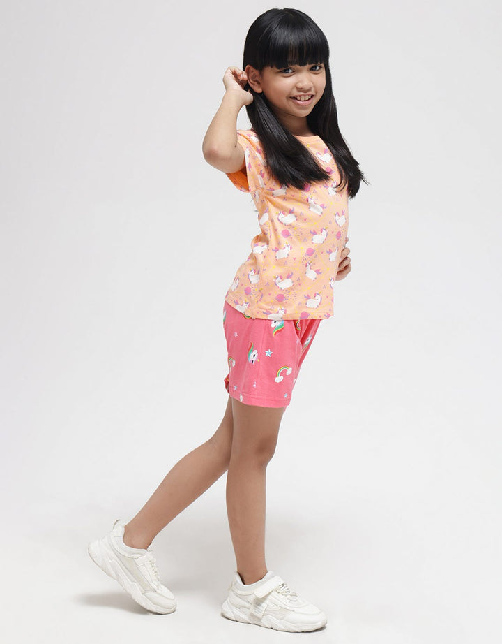 Little M Space 2 Print Kaos Anak Perempuan