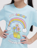 Little M Short Sleeve T-Shirt Flower Keep Smiling