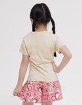 Little M Short Sleeve T-Shirt Print Flower Statement