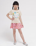 Little M Short Sleeve T-Shirt Print Flower Statement