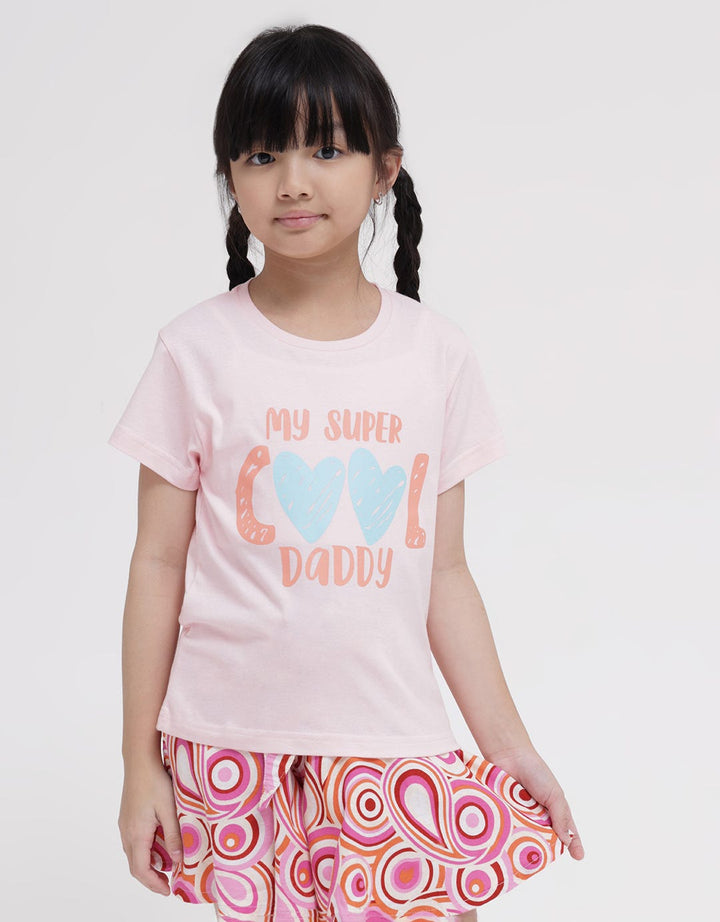Little M Short Sleeve T-Shirt Print Cool Daddy