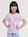 Little M Short Sleeve T-Shirt Print I Love Mom And Dad